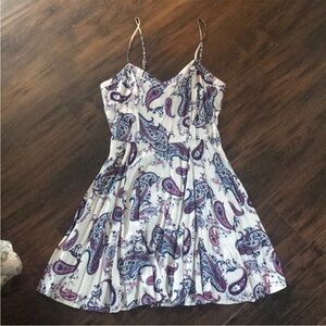 ***ISO**** Cotton On Paisley Spaghetti-Strap flare Dress